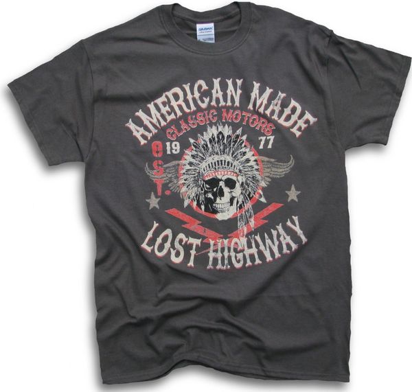 new arrival american made classic motor skull lost highway est 1977 men biker t shirt sm 3xl fashion tee sport hooded sweatshirt hoodie
new arrival american made classic motor skull lost highway est 1977 men biker t shirt sm 3xl fashion tee sport hooded sweatshirt hoodie