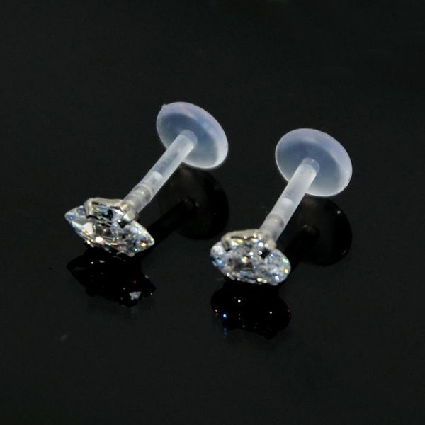 1pc bioplast flexible ear tragus cartilage piercing horse eye,ellipse zircon lip labret bar ring girls jewelry 16g q sqcnmd, Silver
1pc bioplast flexible ear tragus cartilage piercing horse eye,ellipse zircon lip labret bar ring girls jewelry 16g q sqcnmd, Silver