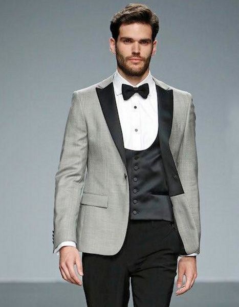excellent light grey 3 piece suit men wedding tuxedos peak lapel slim fit groom tuxedos men business dinner prom blazer(jacket+pants+tie+ves, Black;gray
excellent light grey 3 piece suit men wedding tuxedos peak lapel slim fit groom tuxedos men business dinner prom blazer(jacket+pants+tie+ves, Black;gray