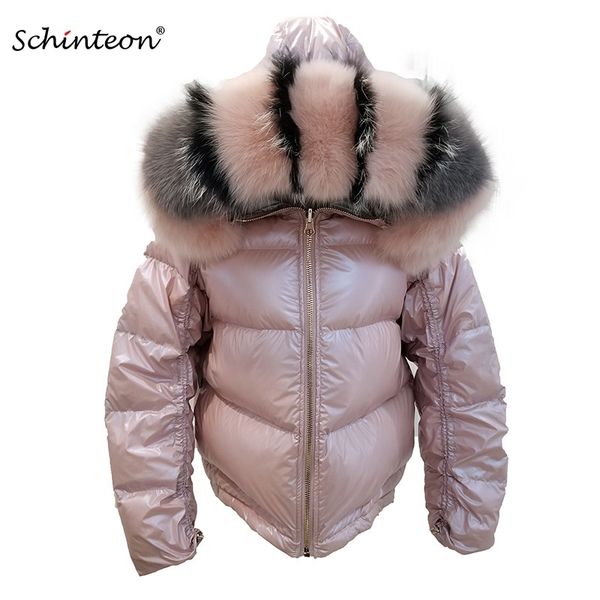 women white duck down jacket big real fox collar hood winter outwear reversible two side wear waterproof coat y201026, Black
women white duck down jacket big real fox collar hood winter outwear reversible two side wear waterproof coat y201026, Black