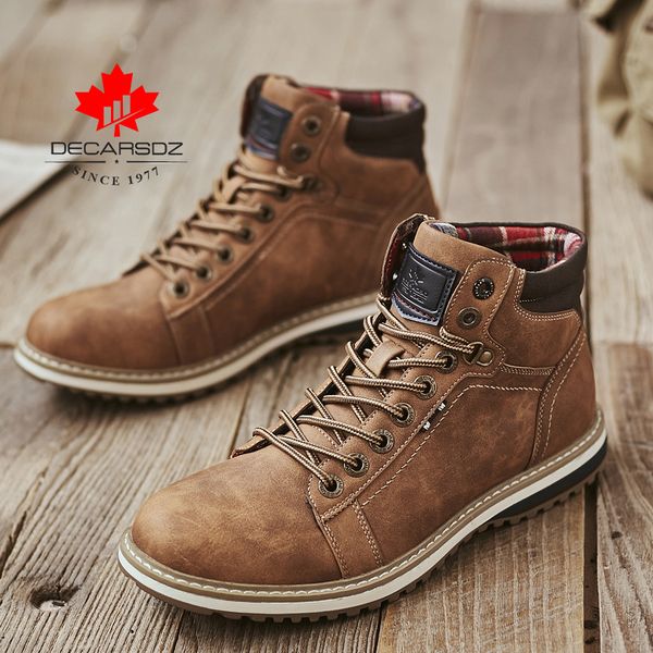 decarsdz men boots lace-up leather shoes popular comfy autumn men shoes men casual boots fashion men's boots hiking botas hombre 200928, Black
decarsdz men boots lace-up leather shoes popular comfy autumn men shoes men casual boots fashion men's boots hiking botas hombre 200928, Black