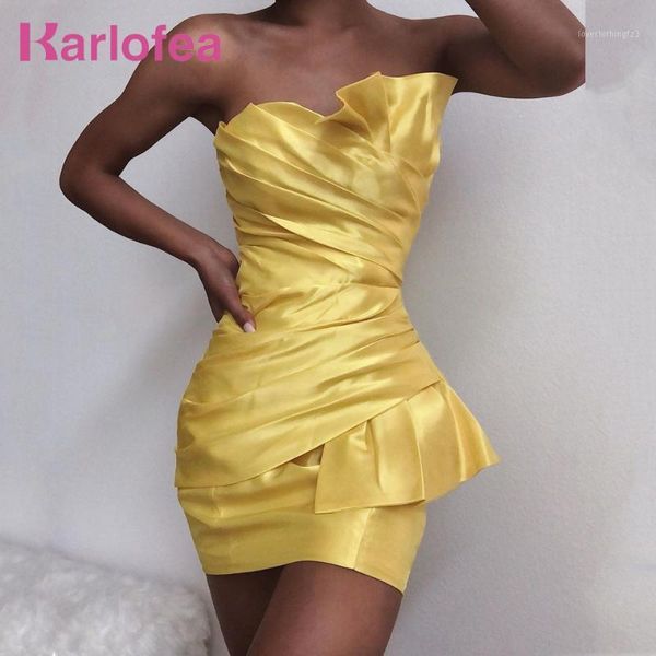 casual dresses karlofea strapless party dress ladies yellow autumn satin mini wrap double layers club night wear elegant vestidos1, Black;gray
casual dresses karlofea strapless party dress ladies yellow autumn satin mini wrap double layers club night wear elegant vestidos1, Black;gray