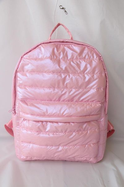 light weight puffer backpack causal backpack bookbag quilted