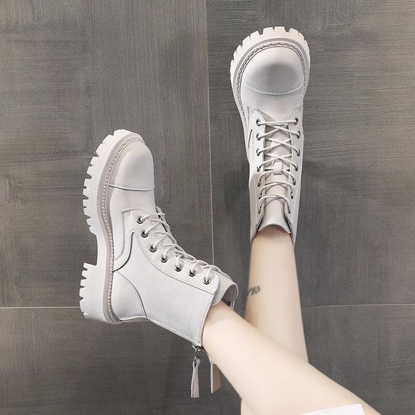 genuine leather platform ankle boots for women autumn black white boots women leather comfortable casual shoes
genuine leather platform ankle boots for women autumn black white boots women leather comfortable casual shoes