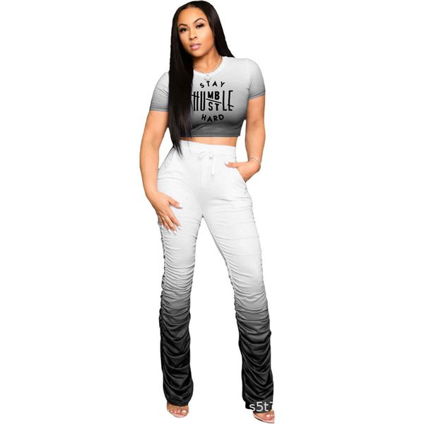 мода письмо печатные женские костюмы повседневный gradient designer ladies two piece set тонкий штабелях женская одежда, Gray
мода письмо печатные женские костюмы повседневный gradient designer ladies two piece set тонкий штабелях женская одежда, Gray