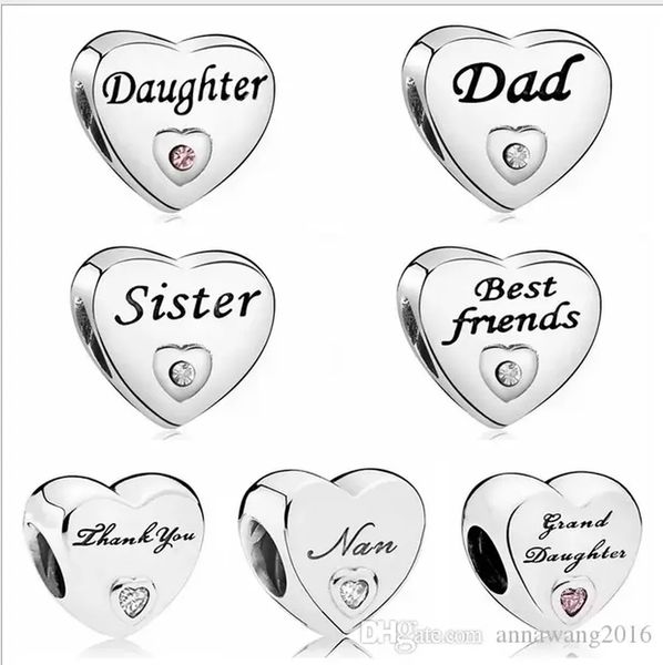 exquisite wholesale 20pcs friends daughter sister dad thank you diy silver charm loose bead jewelry marking charms fit pandora bracelet euro, Black
exquisite wholesale 20pcs friends daughter sister dad thank you diy silver charm loose bead jewelry marking charms fit pandora bracelet euro, Black