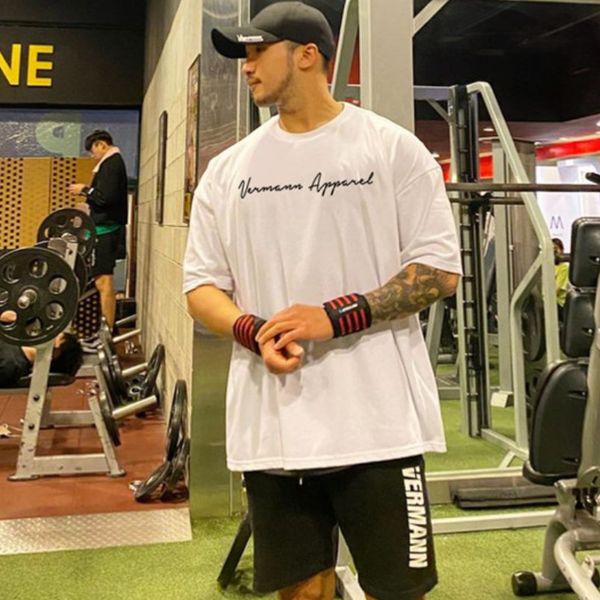 2021 sports fitness male drop short cotton breathable strain cooldry half sleeve around neck shirt yd4a, White;black
2021 sports fitness male drop short cotton breathable strain cooldry half sleeve around neck shirt yd4a, White;black