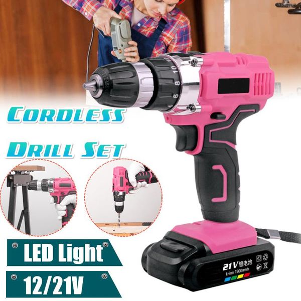 12/21v electric screwdriver household hand tool set with rechargeable li-ion battery impact drill set for woman or pink gift
12/21v electric screwdriver household hand tool set with rechargeable li-ion battery impact drill set for woman or pink gift