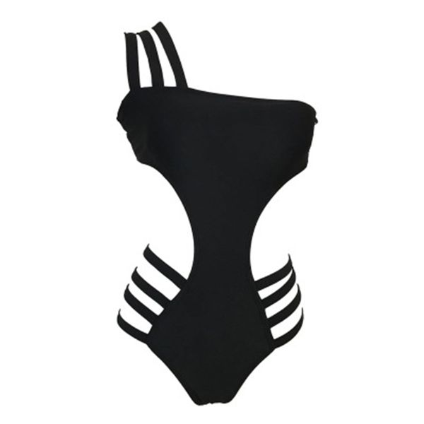 women hollow out one-piece swimsuit fashion trend black one shoulder sling swimwear clothing summer female tube slim beach bikini, White;black
women hollow out one-piece swimsuit fashion trend black one shoulder sling swimwear clothing summer female tube slim beach bikini, White;black