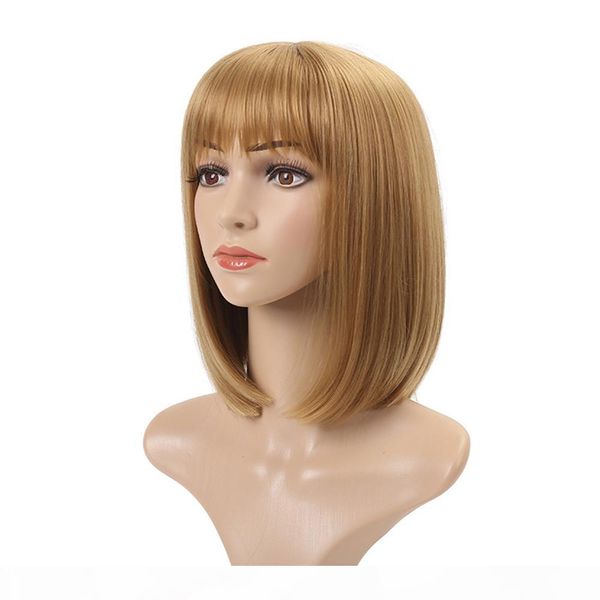 synthetic wigs straight short wigs with bang brown color natural hairline heat resistant fiber high temperature fiber, Black
synthetic wigs straight short wigs with bang brown color natural hairline heat resistant fiber high temperature fiber, Black