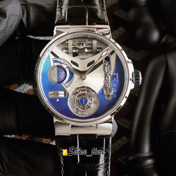 new mega yacht 6319-305 enamel 3d blue dial automatic tourbillon mens watch silver case black leather strap brand designer watches, Slivery;brown
new mega yacht 6319-305 enamel 3d blue dial automatic tourbillon mens watch silver case black leather strap brand designer watches, Slivery;brown