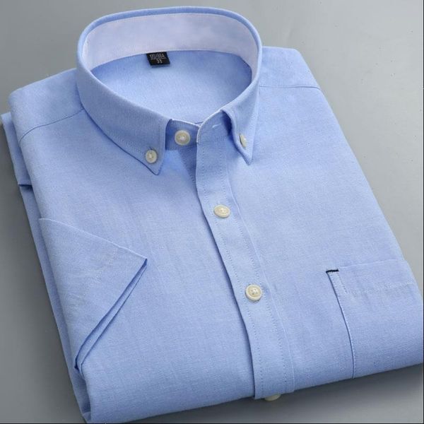 summer oxford short sleeve mens business shirt smart casual solid color button down collar slim fit male dress shirts, White;black
summer oxford short sleeve mens business shirt smart casual solid color button down collar slim fit male dress shirts, White;black