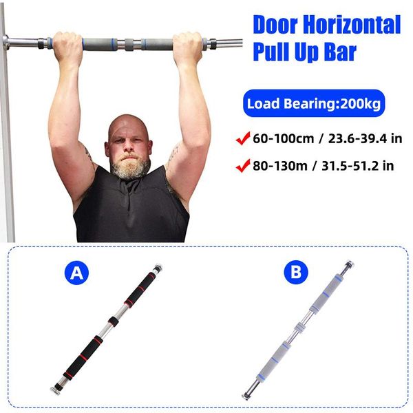 horizontal bars 62-130cm door adjustable exercise gym chin up pull training bar sport fitness workout equipments
horizontal bars 62-130cm door adjustable exercise gym chin up pull training bar sport fitness workout equipments