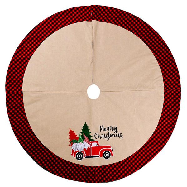 106cm plaid christmas tree skirt aprons round carpet home floor mat aprons christmas tree carpet for home new year xmas decor
106cm plaid christmas tree skirt aprons round carpet home floor mat aprons christmas tree carpet for home new year xmas decor