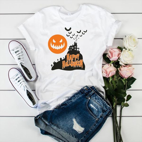 women lady t shirt happy halloween bat pumpkin printed tshirt ladies tee shirt women female clothes graphic t shirt, White
women lady t shirt happy halloween bat pumpkin printed tshirt ladies tee shirt women female clothes graphic t shirt, White