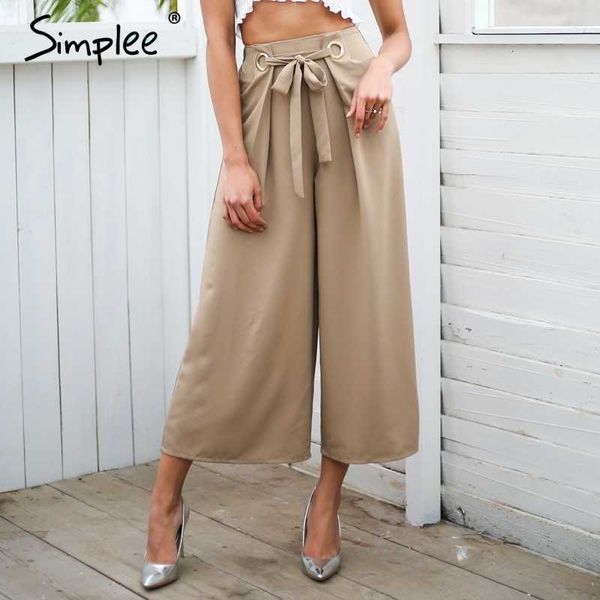 simplee metal ring tie up wide leg pants women capris chic streetwear casual pants spring summer beach elastic trousers y19070101, Black;white
simplee metal ring tie up wide leg pants women capris chic streetwear casual pants spring summer beach elastic trousers y19070101, Black;white