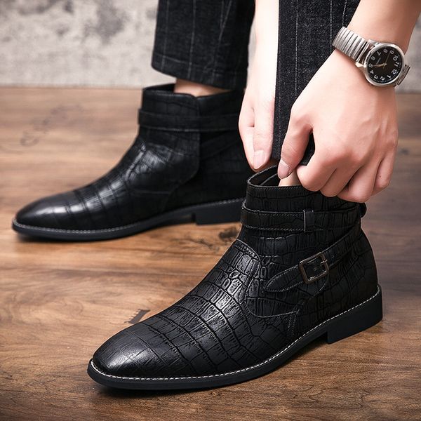 2020 new 2020 autumn and winter new british style high-leather boots fashion leisure tide shoes mens short boots fashionable mens shoes, Black
2020 new 2020 autumn and winter new british style high-leather boots fashion leisure tide shoes mens short boots fashionable mens shoes, Black