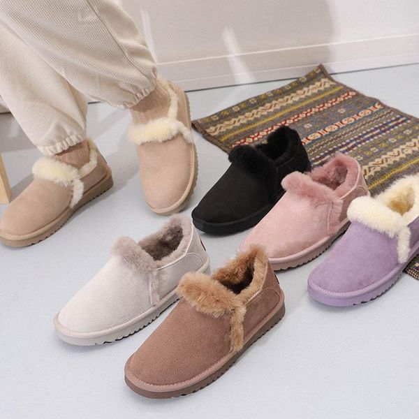 swonco plus fur loafers witner shoes women snow boots flats 2020 new winter slip on female casual warm snow boots ankle high, Black
swonco plus fur loafers witner shoes women snow boots flats 2020 new winter slip on female casual warm snow boots ankle high, Black