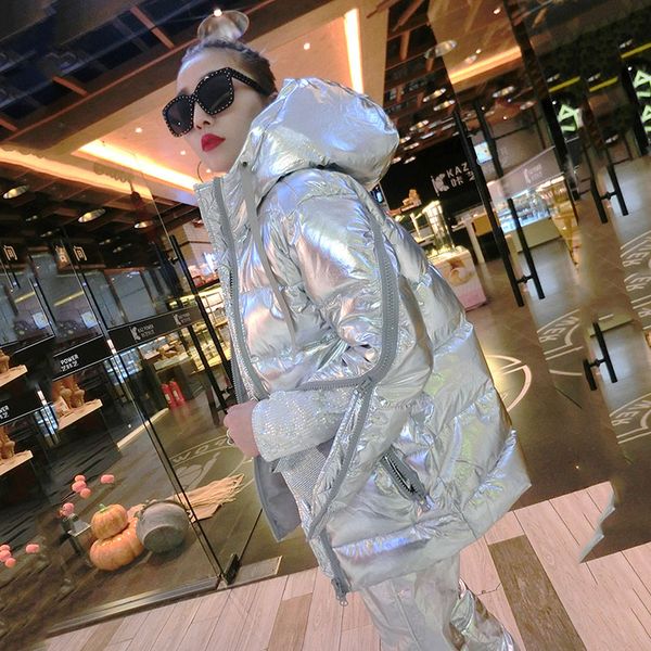 winter jacket women hooded plus size metal silver down parkas warm jacket padded clothes female zipper outerwear hat coat my133 201029, Black
winter jacket women hooded plus size metal silver down parkas warm jacket padded clothes female zipper outerwear hat coat my133 201029, Black
