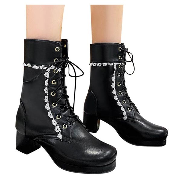 boots women black mid calf winter warm womens med heels female shoes lace up leather shose women#0713
boots women black mid calf winter warm womens med heels female shoes lace up leather shose women#0713