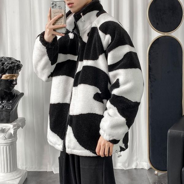 winter thick lamb wool jacket men's warm fashion casual cotton cow coat men wild loose korean short coat mens clothes m, Black
winter thick lamb wool jacket men's warm fashion casual cotton cow coat men wild loose korean short coat mens clothes m, Black