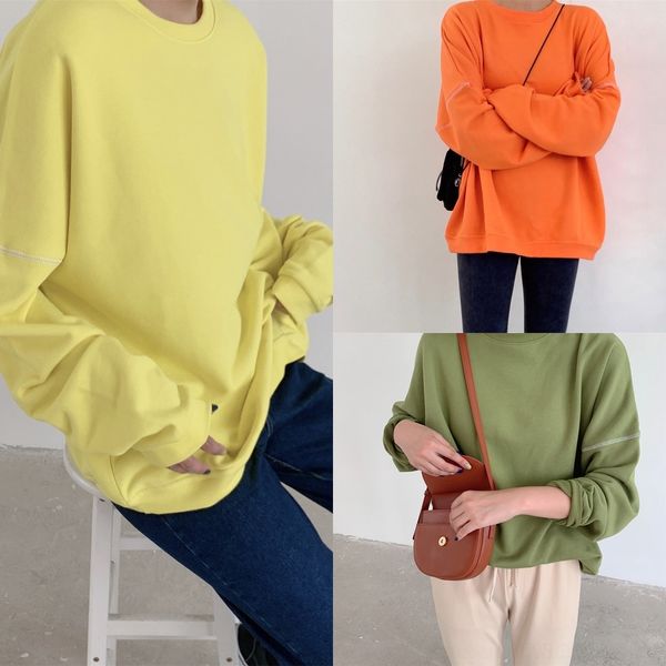 lri9f korean solid gate women's wear fall winter 2020 sweater ins versatile casual crew loose neck east color sweater k0hst, Black
lri9f korean solid gate women's wear fall winter 2020 sweater ins versatile casual crew loose neck east color sweater k0hst, Black