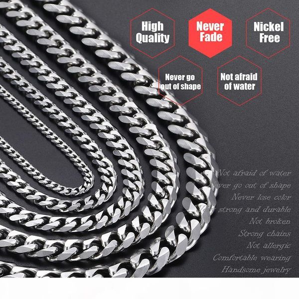 hip hop mens necklace chain stainless steel silver 2018 necklace for men jewelry gift wholesale 3 5 7 9 11mm
hip hop mens necklace chain stainless steel silver 2018 necklace for men jewelry gift wholesale 3 5 7 9 11mm