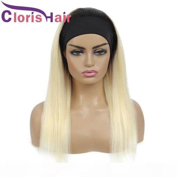 blonde ombre straight headband scarf wigs for black women 150% density colored 1b 613 brazilian remy glueless human hair wig with head band, Black;brown
blonde ombre straight headband scarf wigs for black women 150% density colored 1b 613 brazilian remy glueless human hair wig with head band, Black;brown