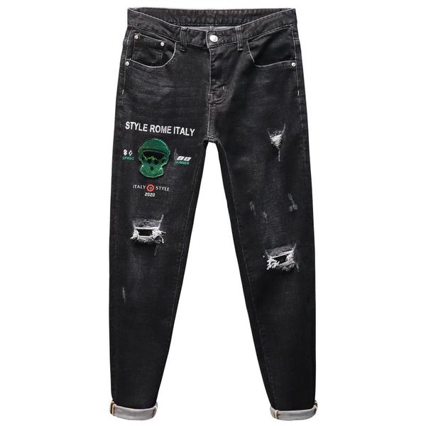 men's jeans k10305 fashion 2021 runway luxury european design party style clothing, Blue
men's jeans k10305 fashion 2021 runway luxury european design party style clothing, Blue