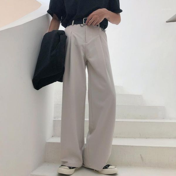 ewq / men's wear straight high rise wide-leg mop pants korean style loose pants vertical all-match casual trousers male 9y35271, Black
ewq / men's wear straight high rise wide-leg mop pants korean style loose pants vertical all-match casual trousers male 9y35271, Black