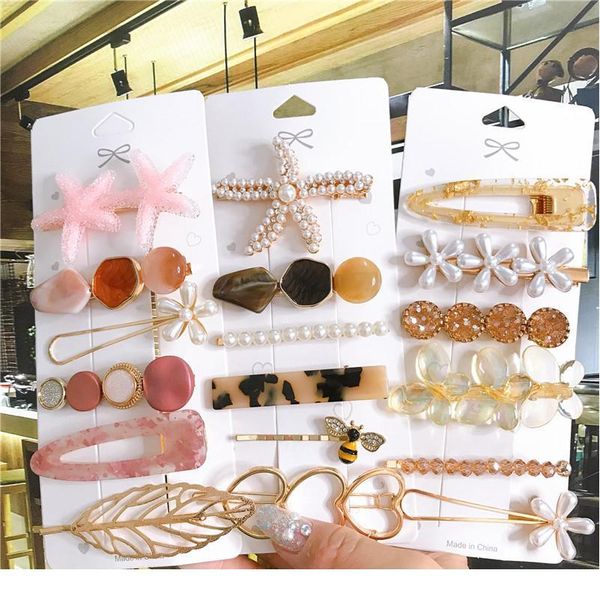 6pcs hair accessories for women acrylic hair clip pins set big crystal pearl starfish geometric gold headwear girl barre qylmvg, Black;brown
6pcs hair accessories for women acrylic hair clip pins set big crystal pearl starfish geometric gold headwear girl barre qylmvg, Black;brown