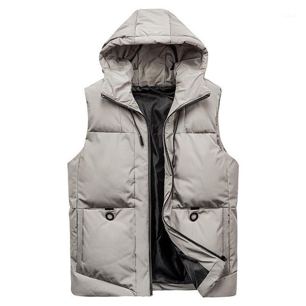 men 2020 autumn thick hooded sleeveless vest jacket waistcoat men winter fashion casual warm cotton-padded vests waistcoat m-7xl1, Black;white
men 2020 autumn thick hooded sleeveless vest jacket waistcoat men winter fashion casual warm cotton-padded vests waistcoat m-7xl1, Black;white