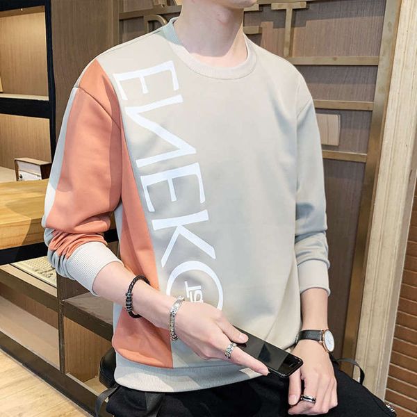 autumn sweater and 2020 new spring korean long sleeve t-shirt round neck sports fashion casual men's clothing trend, Gray
autumn sweater and 2020 new spring korean long sleeve t-shirt round neck sports fashion casual men's clothing trend, Gray
