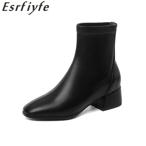esrfiyfe 2020 new winter women ankle boots microfiber flock shoes woman thick heels square toe shoes women party big size, Black
esrfiyfe 2020 new winter women ankle boots microfiber flock shoes woman thick heels square toe shoes women party big size, Black