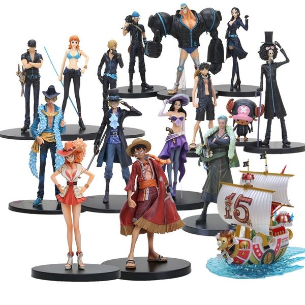 15-21cm anime one piece figure luffy chopper sanji nami zoro pirate ship model toy film gold ver. pvc figure for kids toy gifts y200421
15-21cm anime one piece figure luffy chopper sanji nami zoro pirate ship model toy film gold ver. pvc figure for kids toy gifts y200421