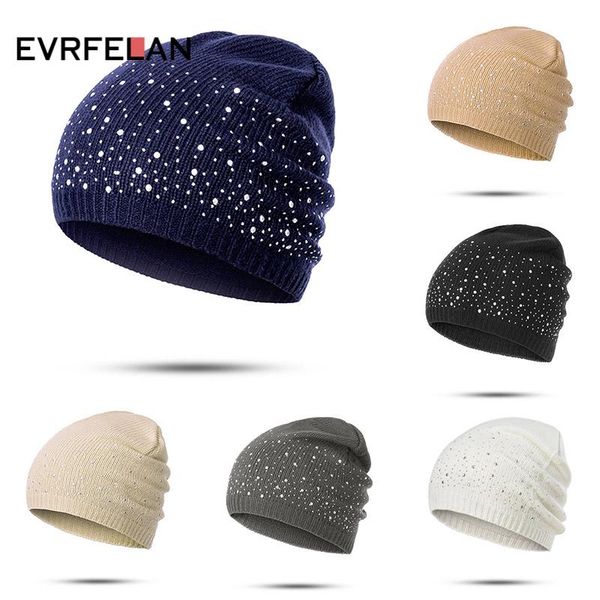 beanie/skull caps evrfelan winter autumn beanie hats women soft knitting skullies beanies hat female fashion rhinestone cotton cap, Blue;gray
beanie/skull caps evrfelan winter autumn beanie hats women soft knitting skullies beanies hat female fashion rhinestone cotton cap, Blue;gray