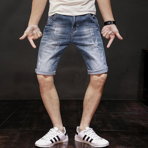 men's jeans 2021 summer ,casual denim shorts,fashion ripped shorts streetwear men, Blue
men's jeans 2021 summer ,casual denim shorts,fashion ripped shorts streetwear men, Blue