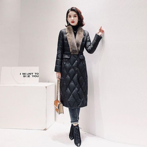 women's down & parkas fashion women long jacket white duck jackets winter warm coats and parka female outwear, Black
women's down & parkas fashion women long jacket white duck jackets winter warm coats and parka female outwear, Black