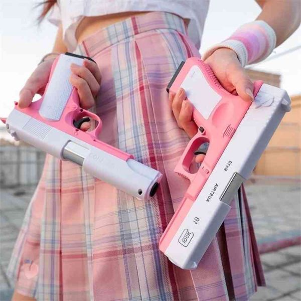 0165girl pink glock colt shell throwing pistol bullet soft glue gun children toy boy simulation
0165girl pink glock colt shell throwing pistol bullet soft glue gun children toy boy simulation