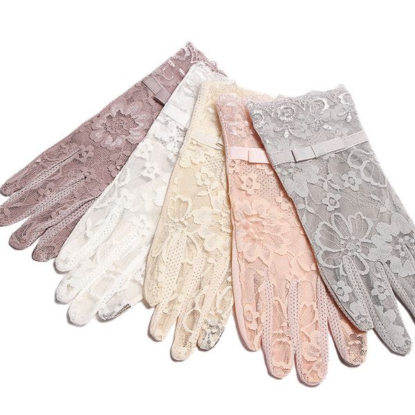 summer women short sunscreen uv anti slip driving lace full finger sun spring touch screen ladies bow dress gloves white, Blue;gray
summer women short sunscreen uv anti slip driving lace full finger sun spring touch screen ladies bow dress gloves white, Blue;gray