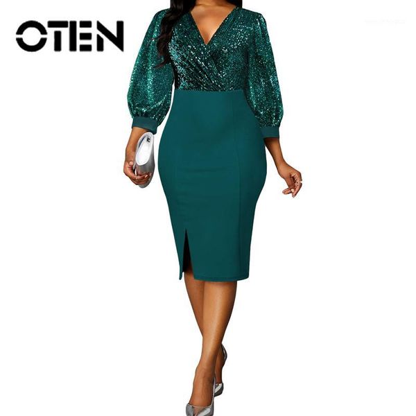 casual dresses oten fashion office party women patchwork 2021 spring v-neck high waist split pencil ladies elegant female blue1, Black;gray
casual dresses oten fashion office party women patchwork 2021 spring v-neck high waist split pencil ladies elegant female blue1, Black;gray
