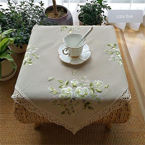 natural linen flower embroidery tablecloth cup mat table cover placemat 40x40cm 60x60cm 90x90cm
natural linen flower embroidery tablecloth cup mat table cover placemat 40x40cm 60x60cm 90x90cm