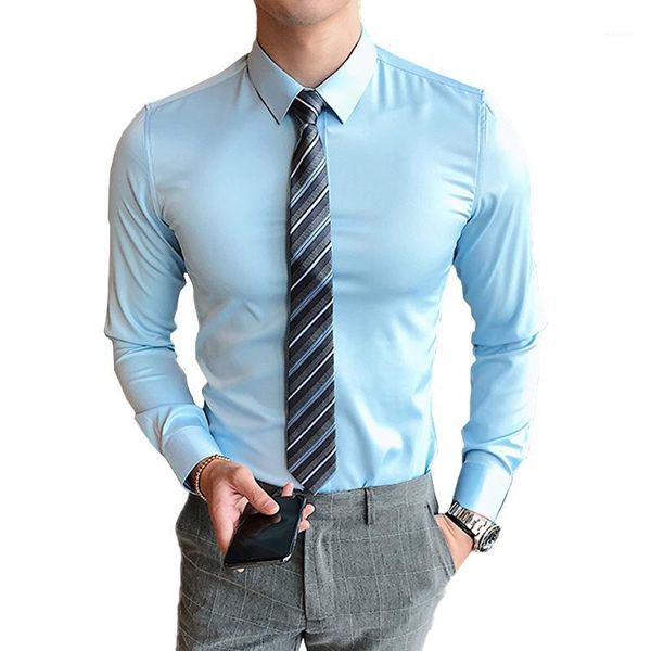 2020 new men's fashion boutique solid color official business long-sleeved shirts / men's slim wedding dress long sleeve shirts1, White;black
2020 new men's fashion boutique solid color official business long-sleeved shirts / men's slim wedding dress long sleeve shirts1, White;black