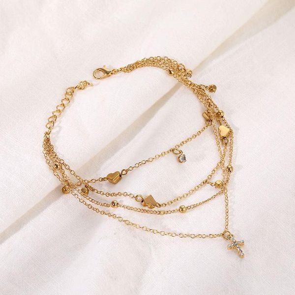 iparam bohemian crystal cross multilayer anklet for women vintage beach heart cross ankle sandals anklet jewe qylown, Red;blue
iparam bohemian crystal cross multilayer anklet for women vintage beach heart cross ankle sandals anklet jewe qylown, Red;blue