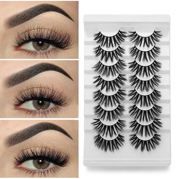8 pairs 20mm 3d faux fluffy wispy false eyelashes little dramatic full thick volume fake eyelashes soft band lashes extension
8 pairs 20mm 3d faux fluffy wispy false eyelashes little dramatic full thick volume fake eyelashes soft band lashes extension
