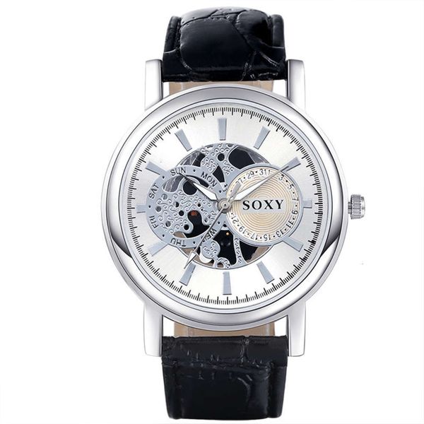 mechanical hollow men's high non watch grade men's belt watch leisure quartz watch men's, Slivery;brown
mechanical hollow men's high non watch grade men's belt watch leisure quartz watch men's, Slivery;brown