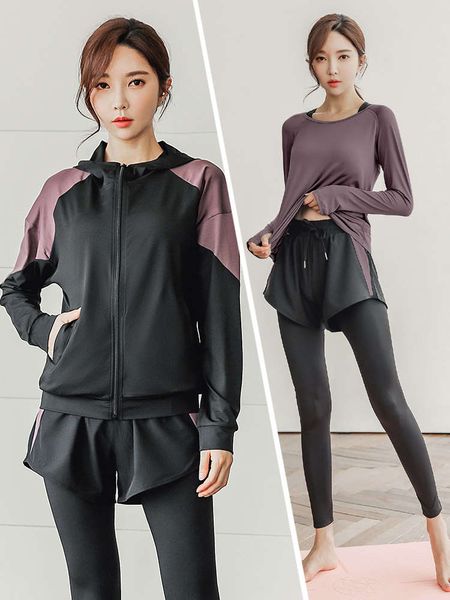 autumn winter yoga suit women's coat net red fashion professional gym exercise fast dry loose running clothes, Gray
autumn winter yoga suit women's coat net red fashion professional gym exercise fast dry loose running clothes, Gray