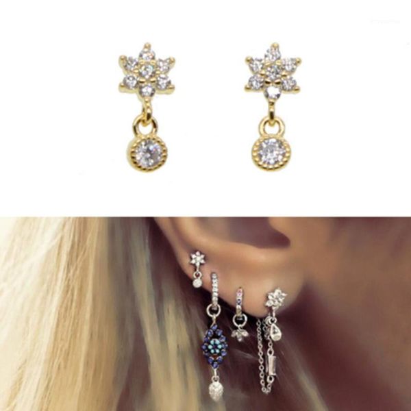 2020 summer fashion jewelry delicate women small cz flower earrings real 925 sterling young girls minimalist simple stud earring1, Golden;silver
2020 summer fashion jewelry delicate women small cz flower earrings real 925 sterling young girls minimalist simple stud earring1, Golden;silver