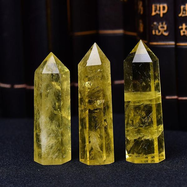 1pc natural crystal point citrine healing obelisk yellow quartz wand beautiful ornament for home decor energy stone qylsyg, Black
1pc natural crystal point citrine healing obelisk yellow quartz wand beautiful ornament for home decor energy stone qylsyg, Black