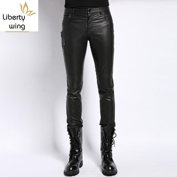 plus size 4xl autumn male fashion real leather biker pencil pants streetwear slim casual full length trousers men1, Black
plus size 4xl autumn male fashion real leather biker pencil pants streetwear slim casual full length trousers men1, Black